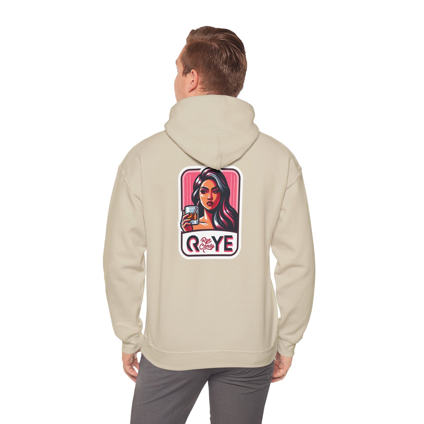 “Rye Candy” Unisex Heavy Hooded Whiskey Sweatshirt