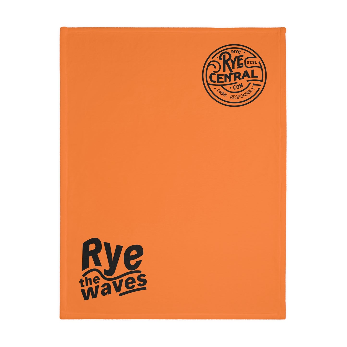 “Rye the Waves” Velveteen Microfiber Whiskey Blanket