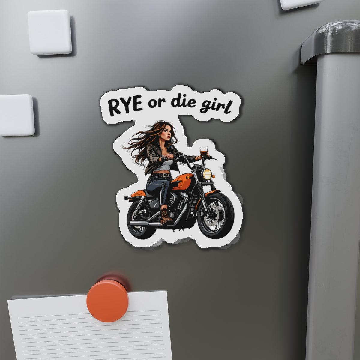 “Rye or Die Girl” Die-Cut Whiskey Magnets