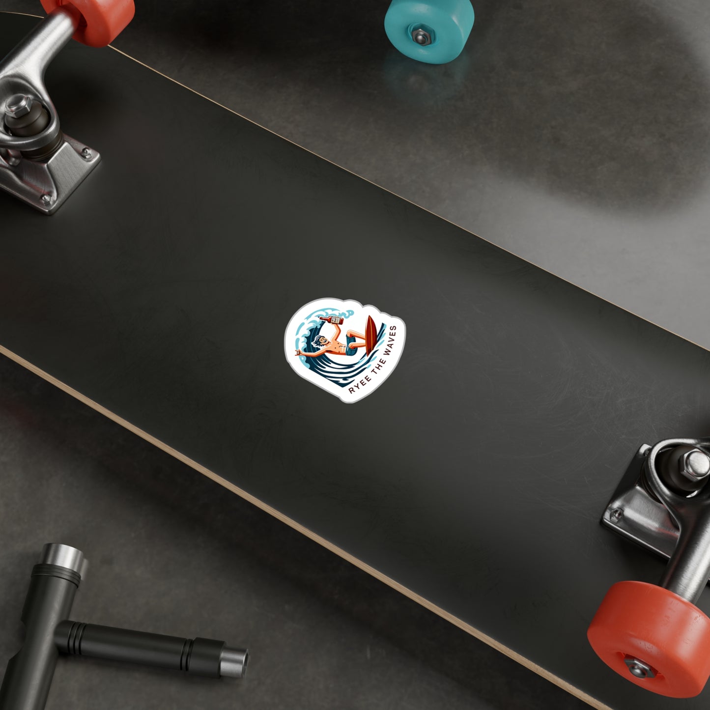 “Rye The Waves” Vinyl Whiskey Decal