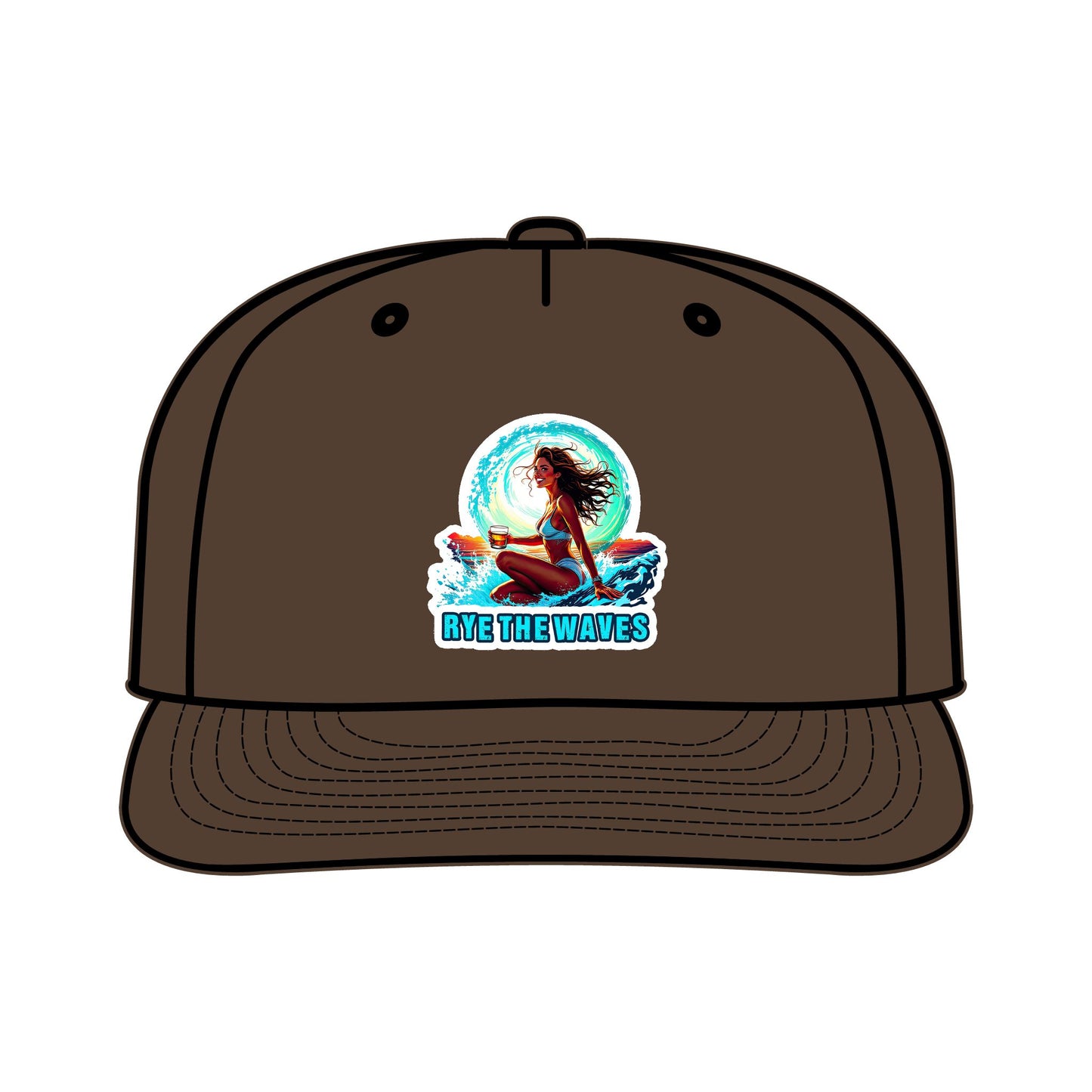 “Rye The Waves” Whiskey Surf Cap Model 4