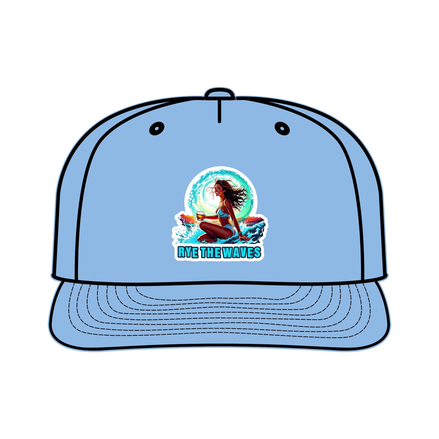 “Rye The Waves” Whiskey Surf Cap Model 4