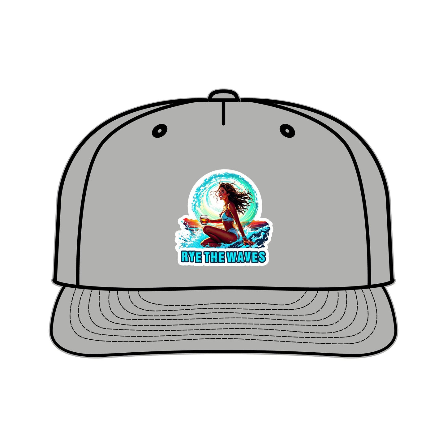 “Rye The Waves” Whiskey Surf Cap Model 4