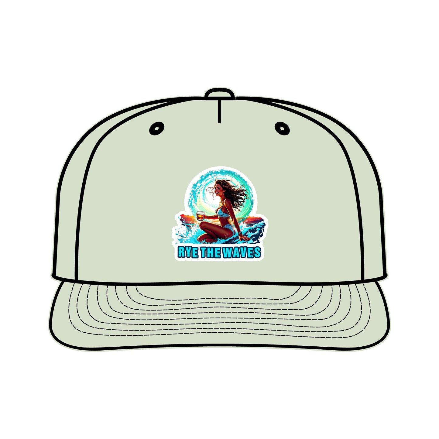 “Rye The Waves” Whiskey Surf Cap Model 4