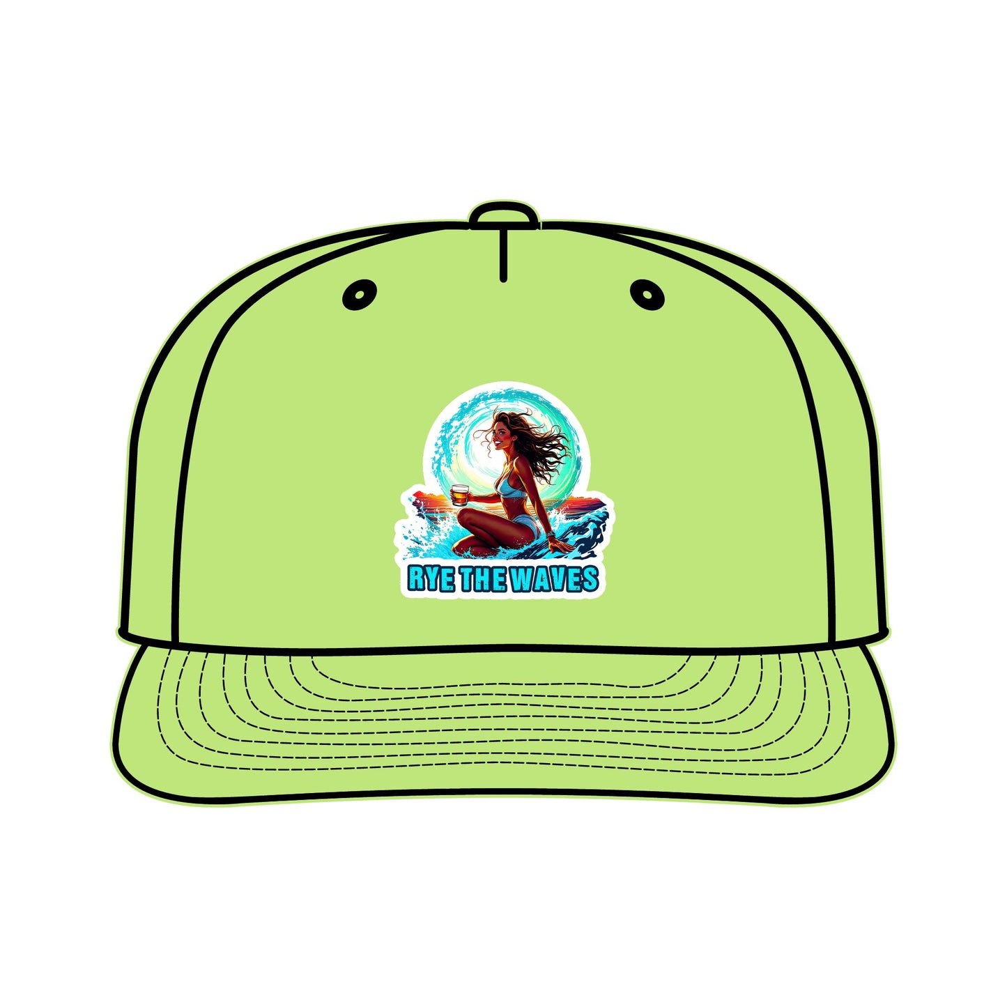“Rye The Waves” Whiskey Surf Cap Model 4