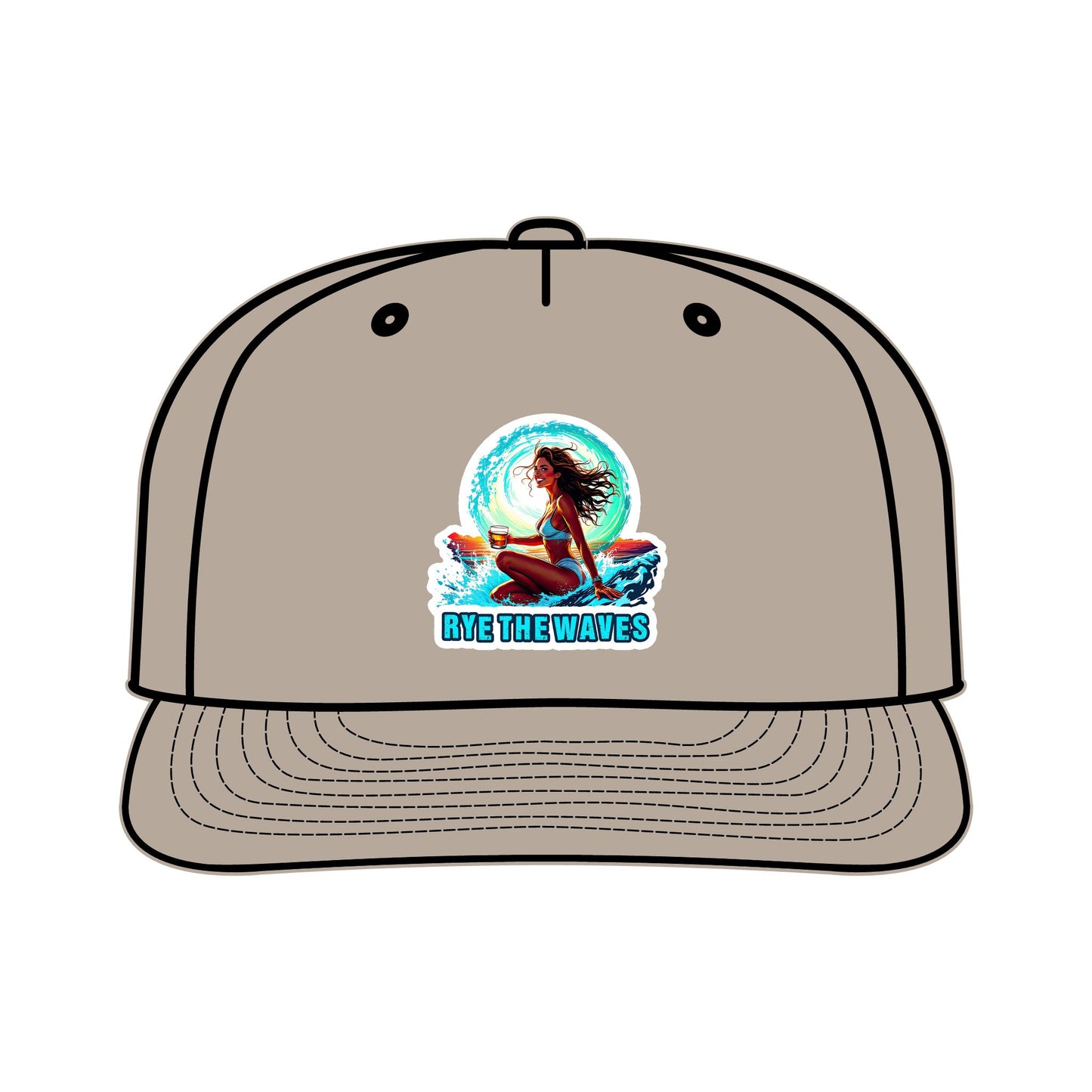 “Rye The Waves” Whiskey Surf Cap Model 4