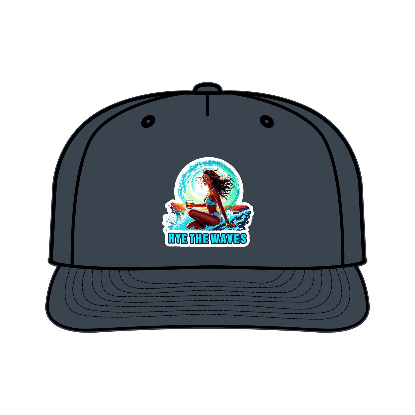 “Rye The Waves” Whiskey Surf Cap Model 4