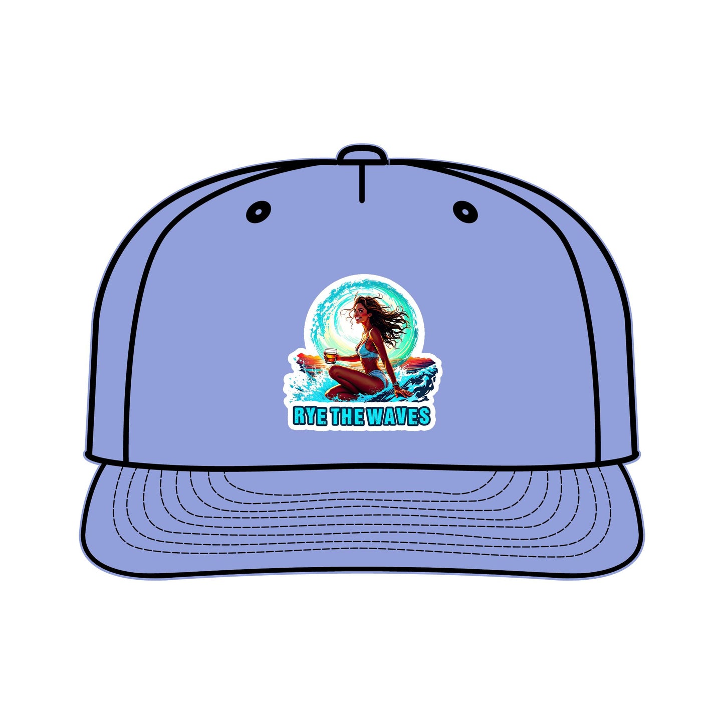 “Rye The Waves” Whiskey Surf Cap Model 4