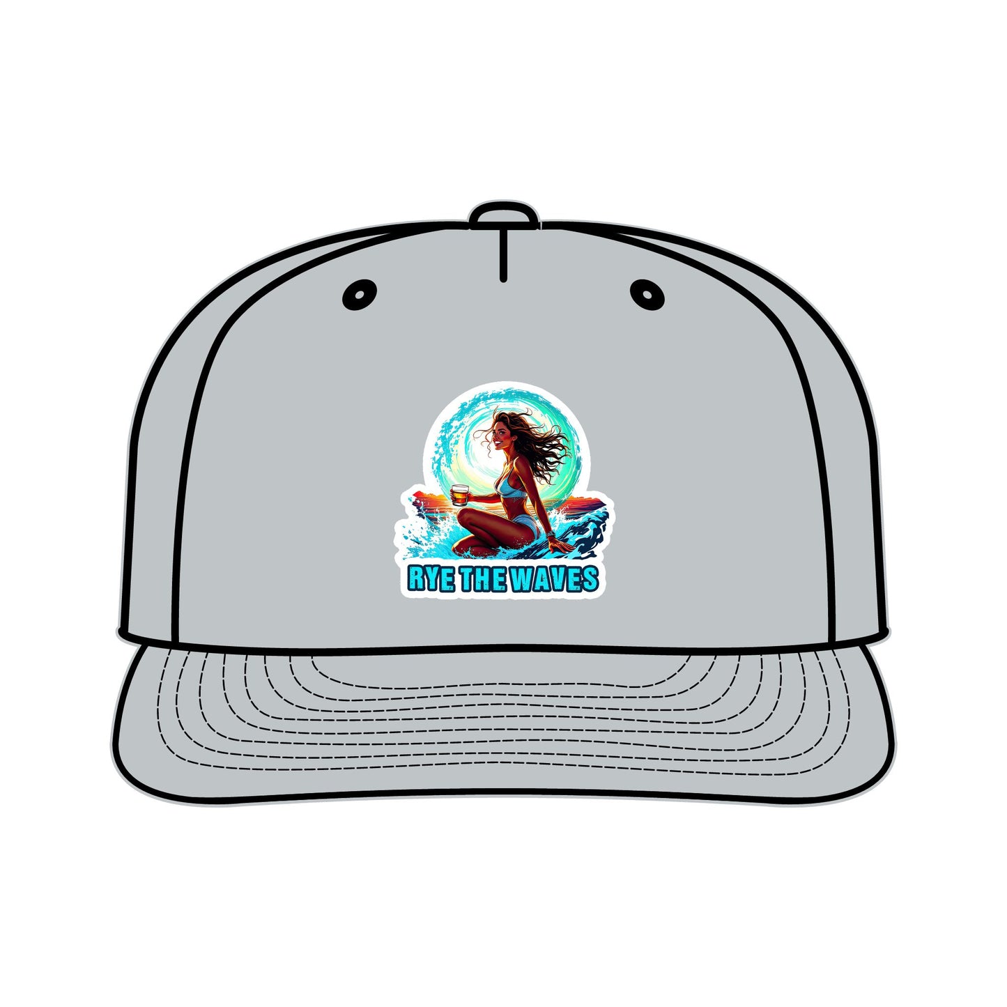 “Rye The Waves” Whiskey Surf Cap Model 4