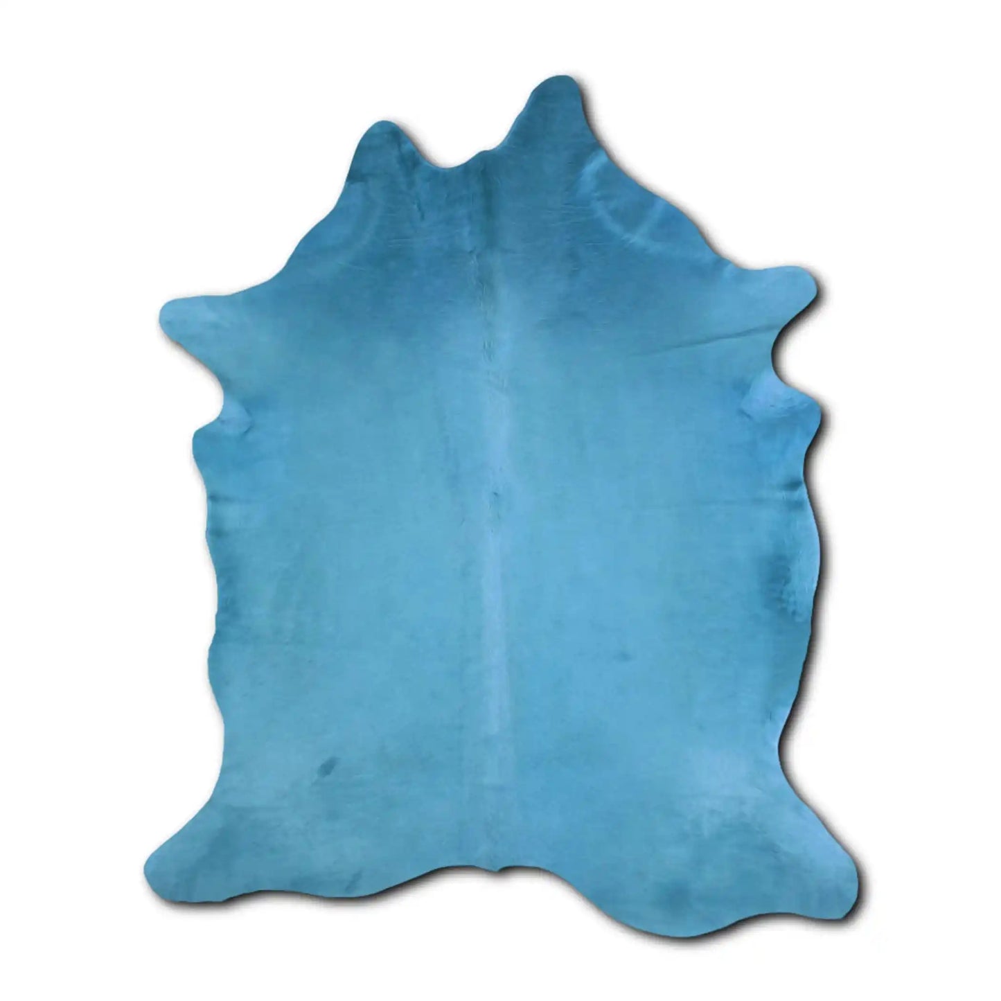 Turquoise Cowhide Area Rug