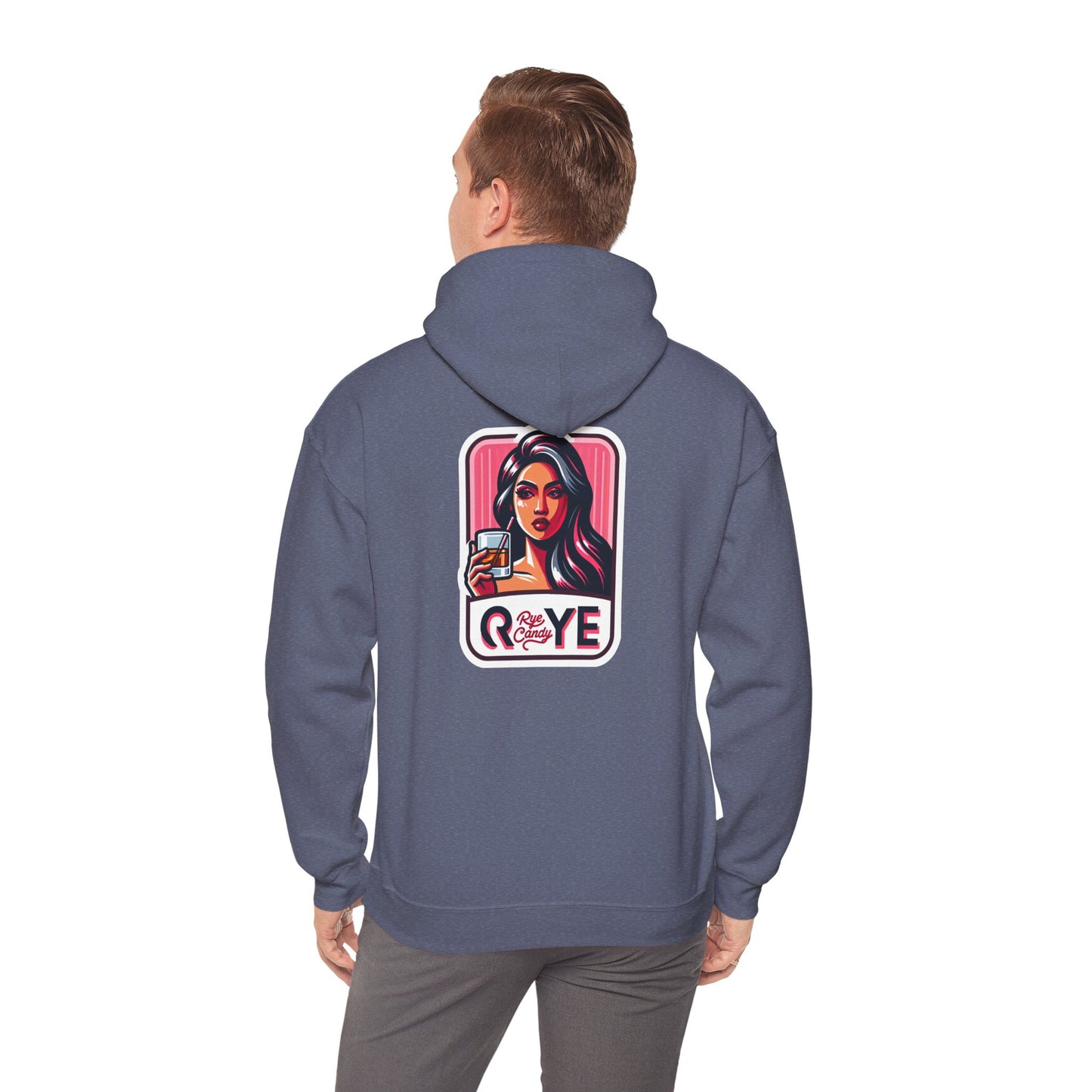 “Rye Candy” Unisex Heavy Hooded Whiskey Sweatshirt