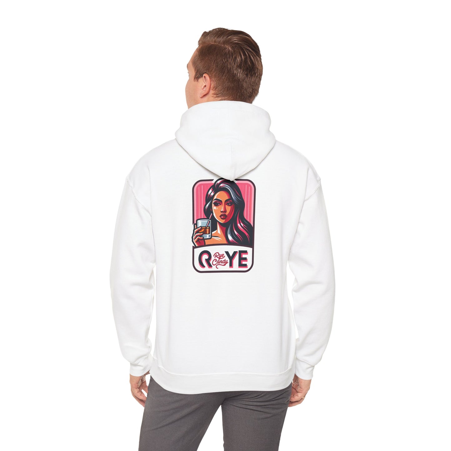 “Rye Candy” Unisex Heavy Hooded Whiskey Sweatshirt