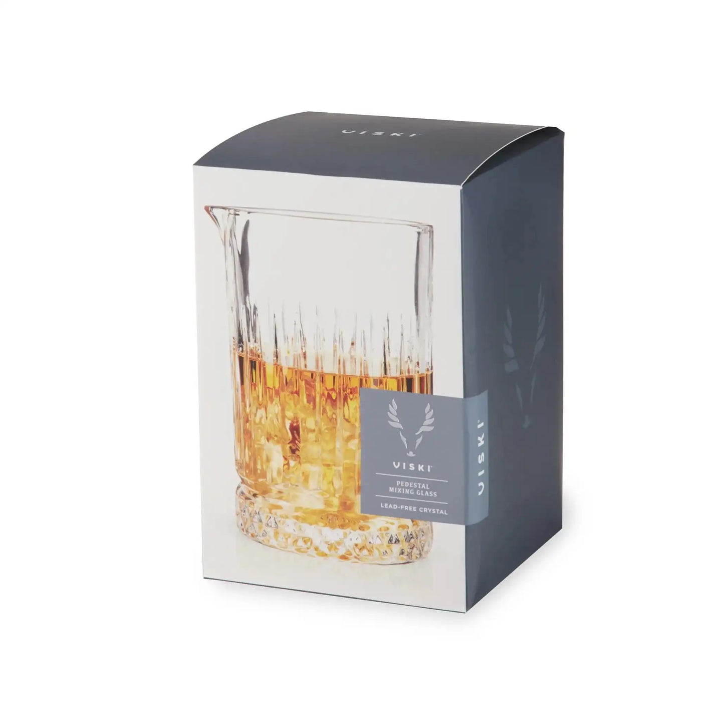 Viski pedestal mixing glass in branded gift packaging - perfect cocktail barware gift