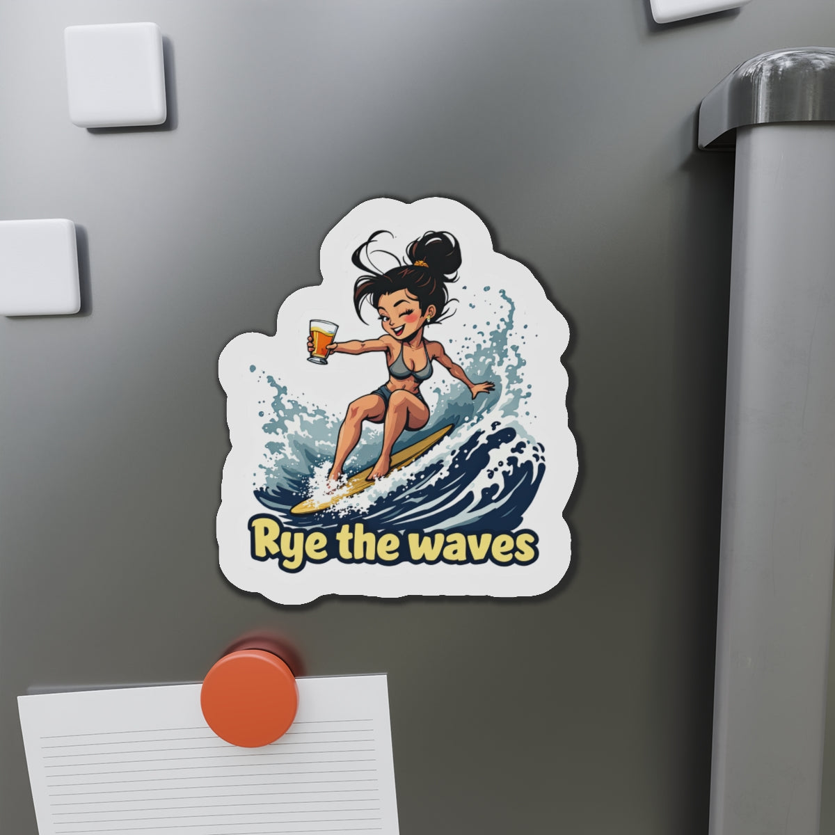 “Rye The Waves” Whiskey Magnet