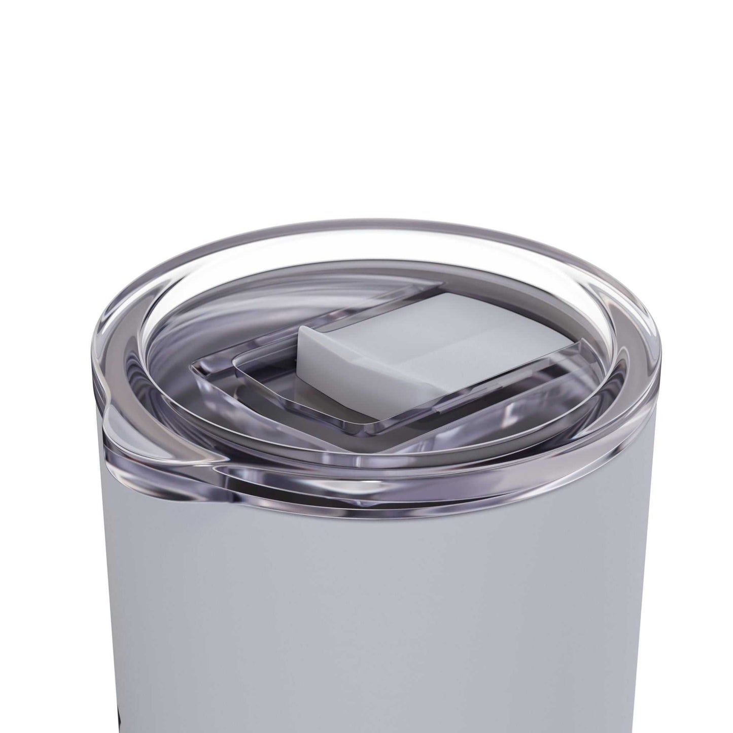 Close-up of the lid on the Whiskey Tumbler Girlfriend Gift, featuring a secure slide closure for hot or cold drinks. Ideal for travel or outdoor use.