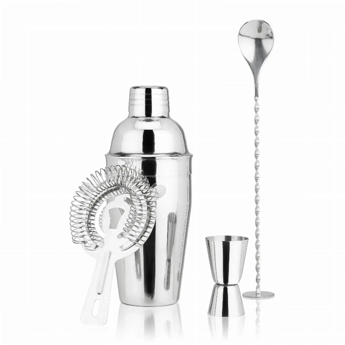 Fortify Stainless Steel Barware Set: Whiskey Tools