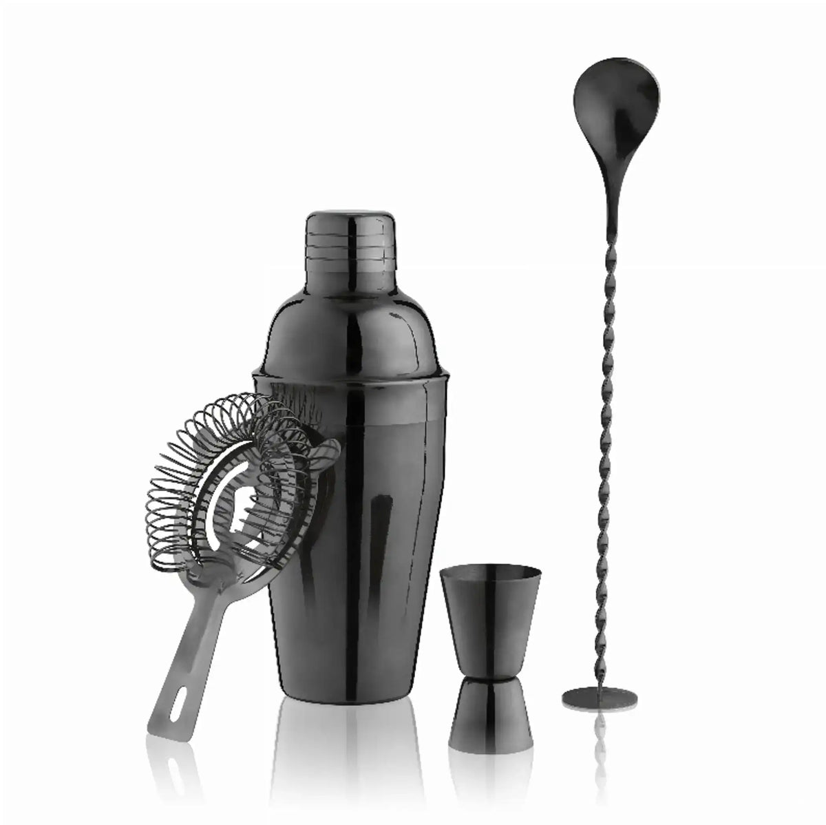 Gunmetal Black Barware Set for Whiskey Lovers