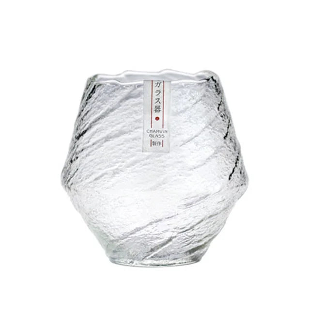 Japanese Edo Crystal Whiskey Glass — Blowing Snow (420ml)