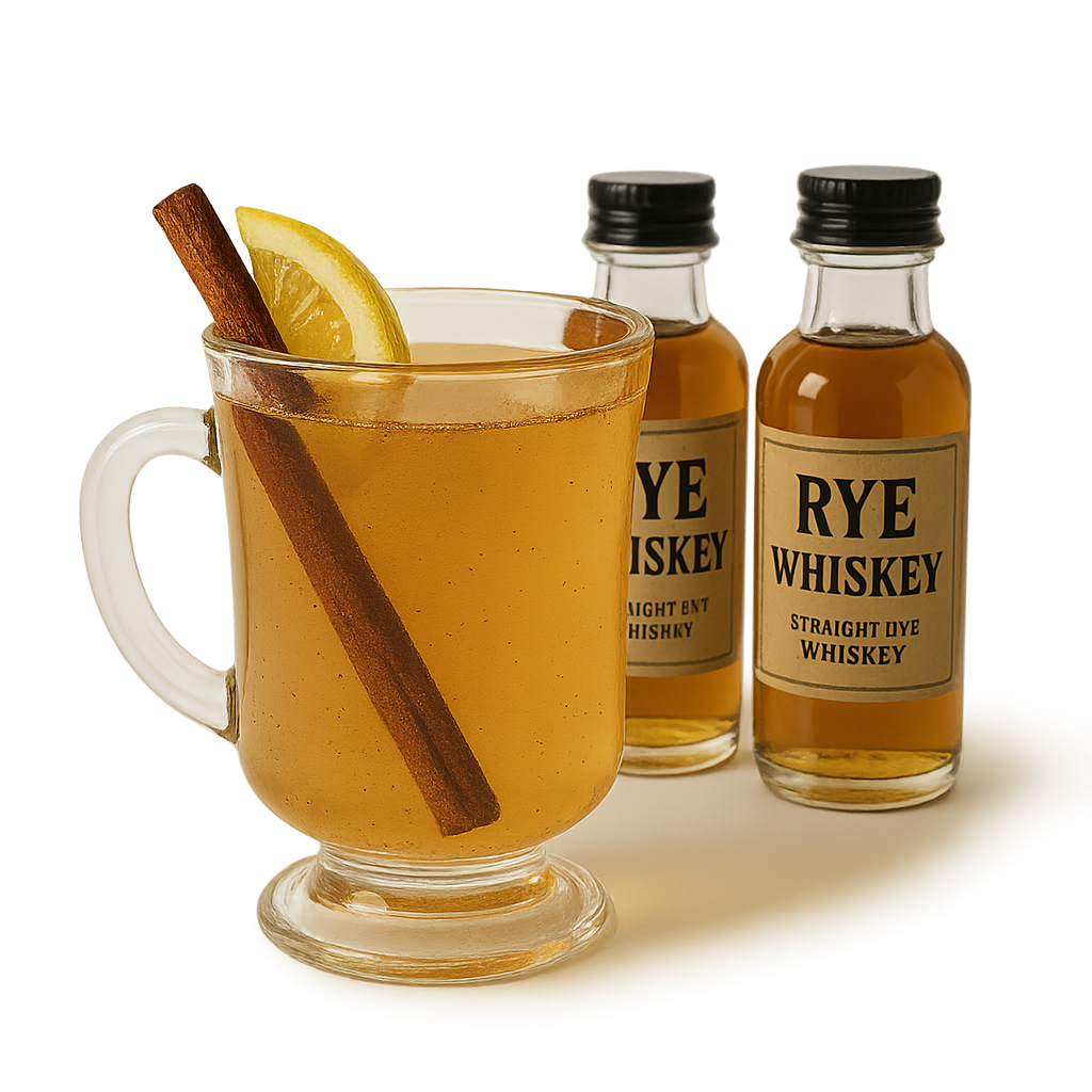 Best rye whiskey for hot toddy with lemon and cinnamon stick