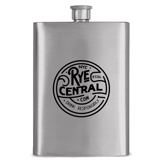 RyeCentral Whiskey Stainless Steel Hip Flask