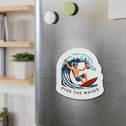“Rye The Waves” Cool Whiskey Magnets