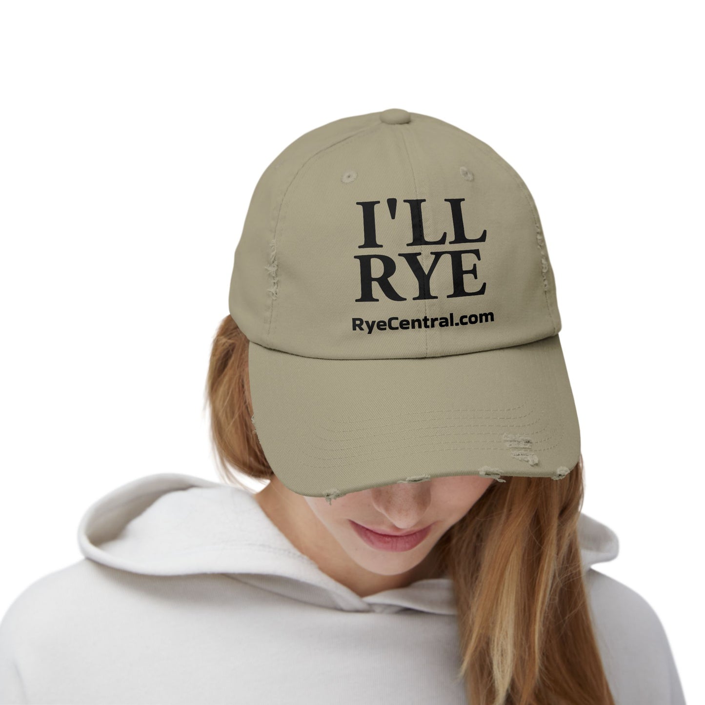 “I’ll Rye” Unisex Distressed Whiskey Cap