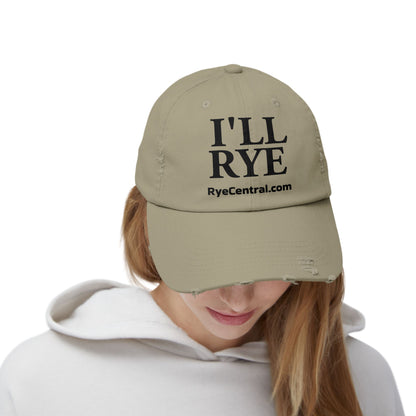 “I’ll Rye” Unisex Distressed Whiskey Cap