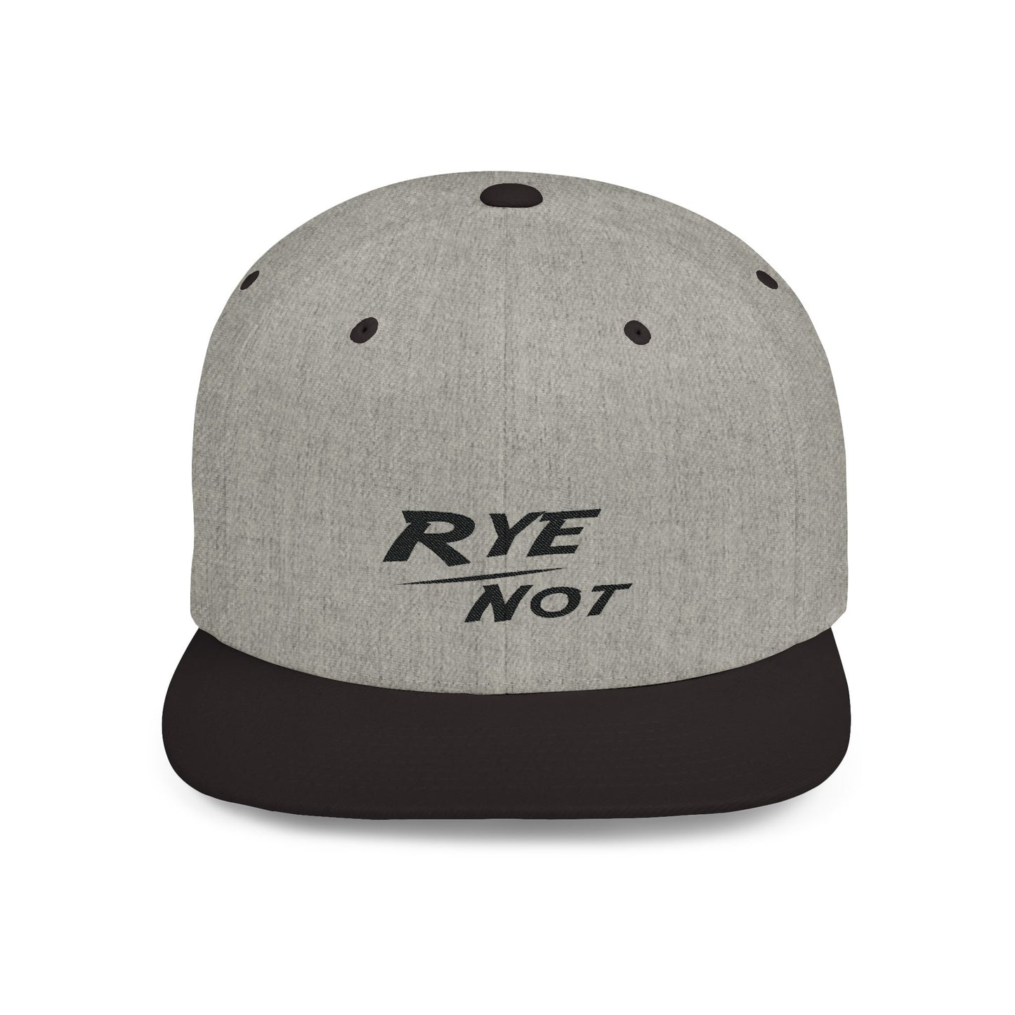 “Rye Not” Whiskey Flat Bill Cap