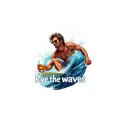 “Rye The Waves” Whiskey Vinyl Decal
