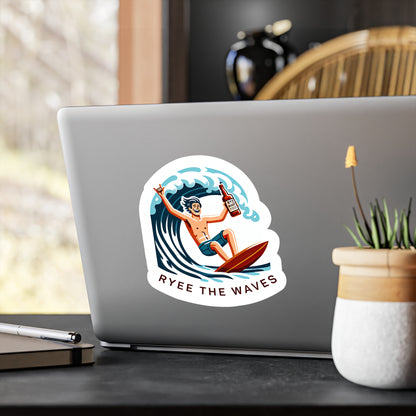 “Rye The Waves” Vinyl Whiskey Decal