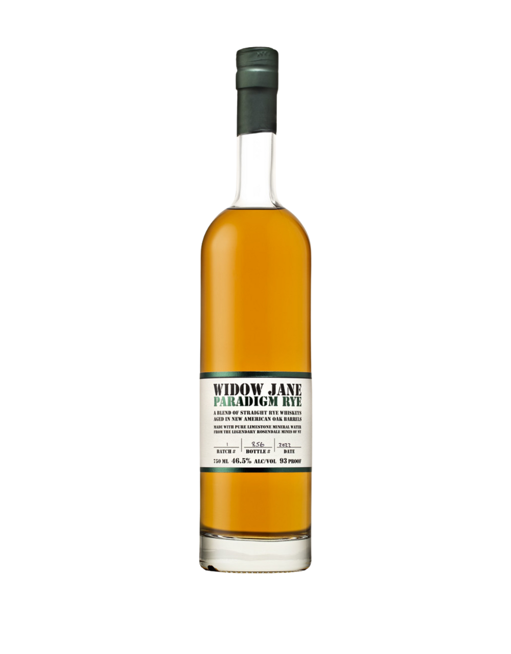Widow Jane American Oak Aged Rye Bottle