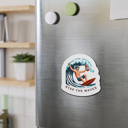 “Rye The Waves” Cool Whiskey Magnets