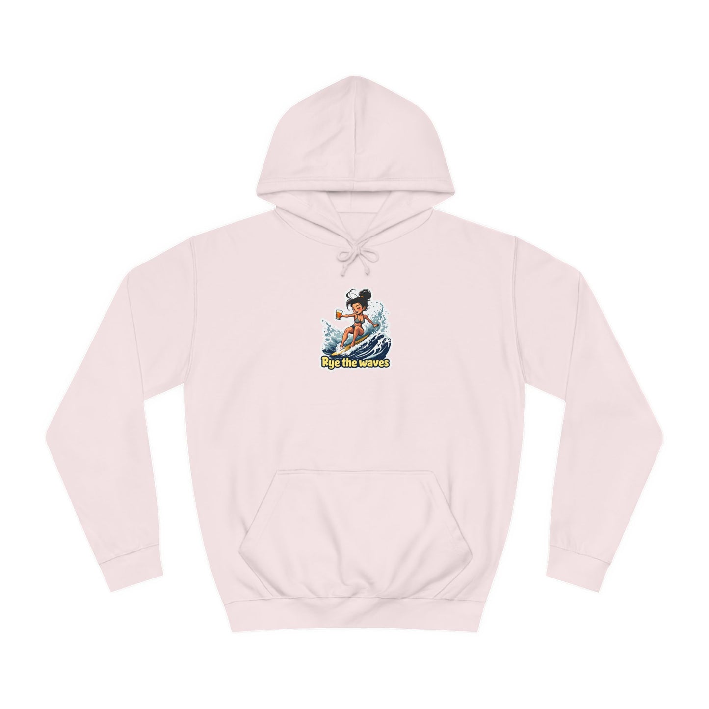 “Rye the Waves” Unisex Surf Whiskey Hoodie 2