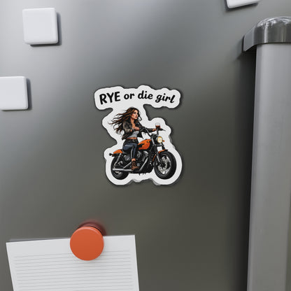 “Rye or Die Girl” Die-Cut Whiskey Magnets