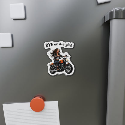 “Rye or Die Girl” Die-Cut Whiskey Magnets