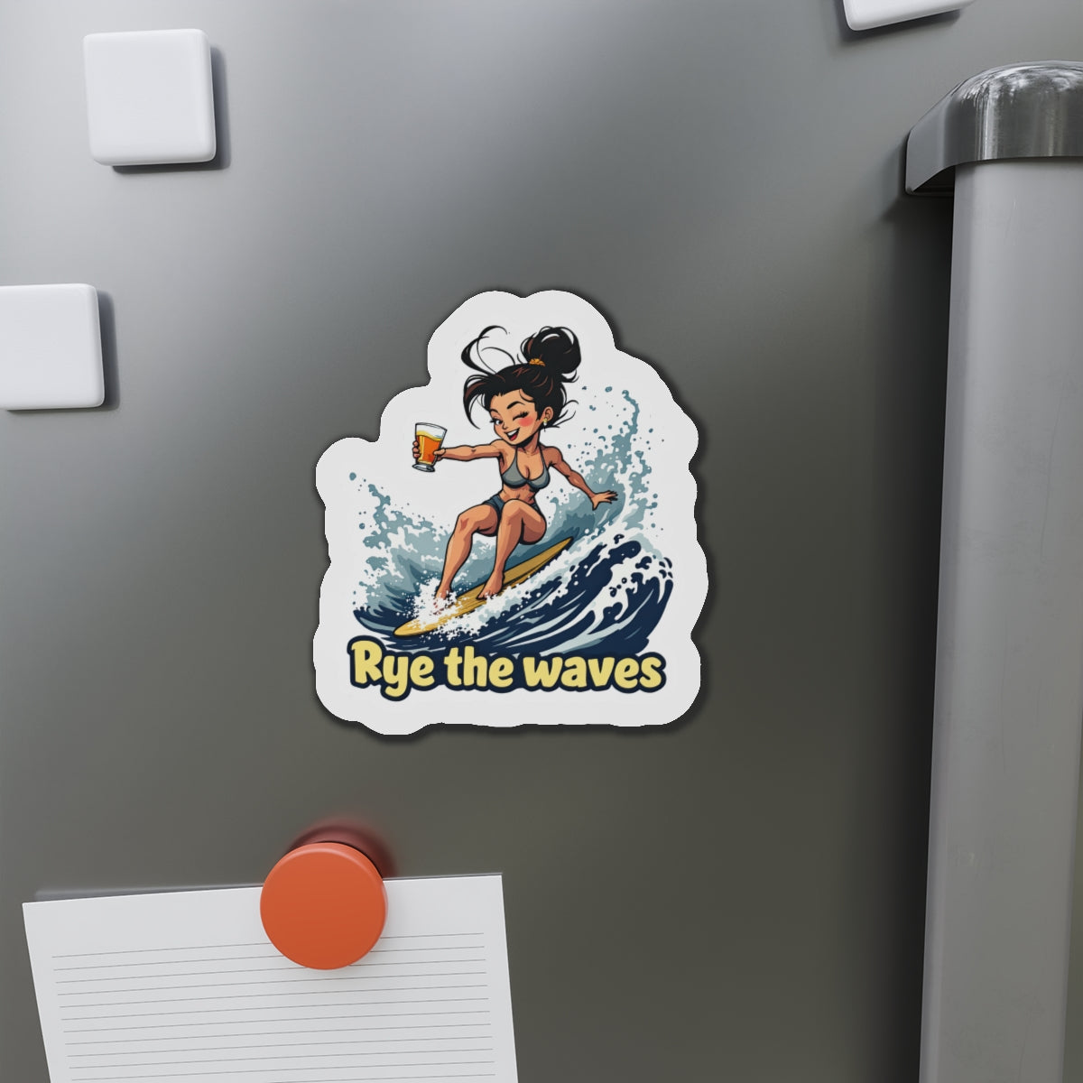 “Rye The Waves” Whiskey Magnet