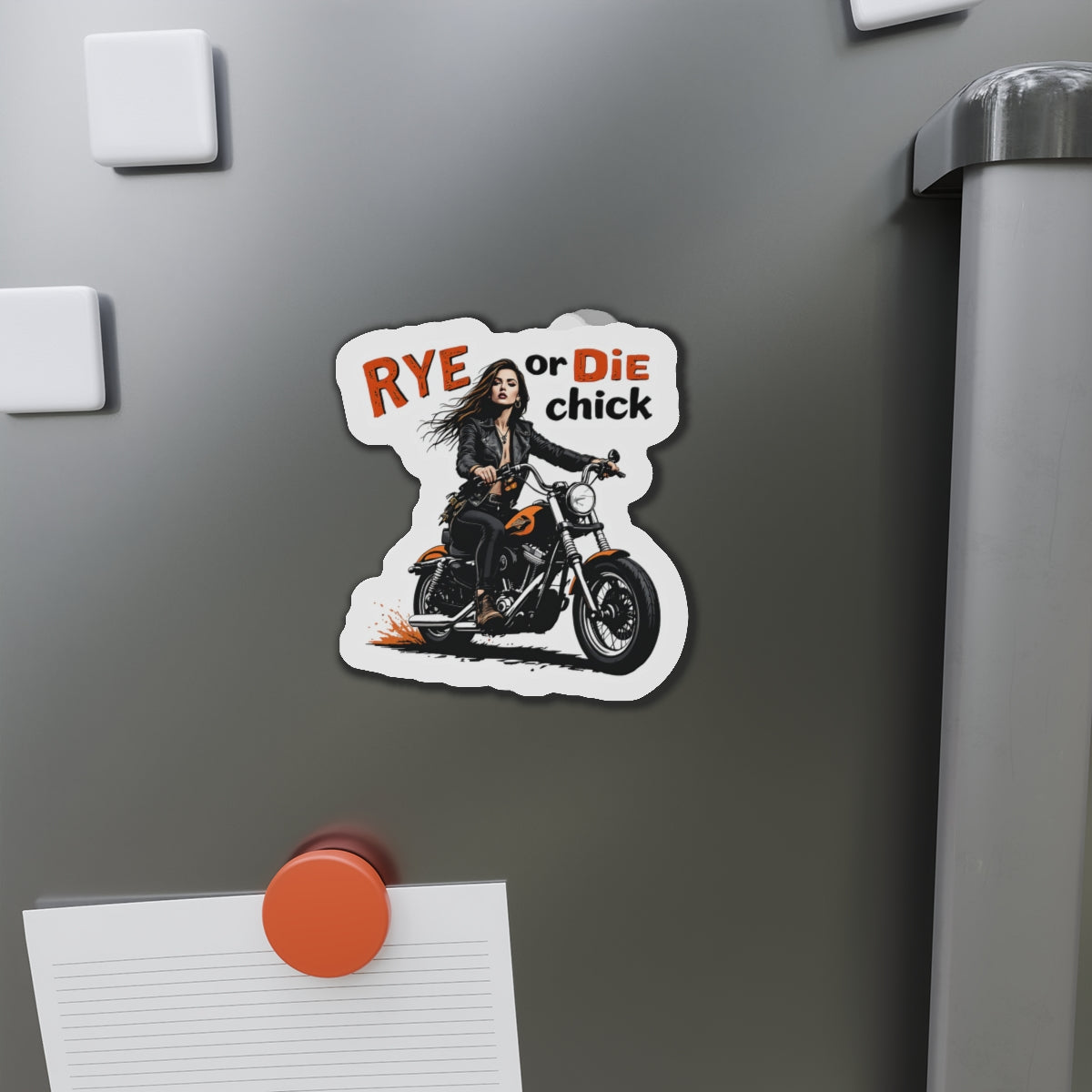 “Rye or Die Chick” Die-Cut Whiskey Magnets