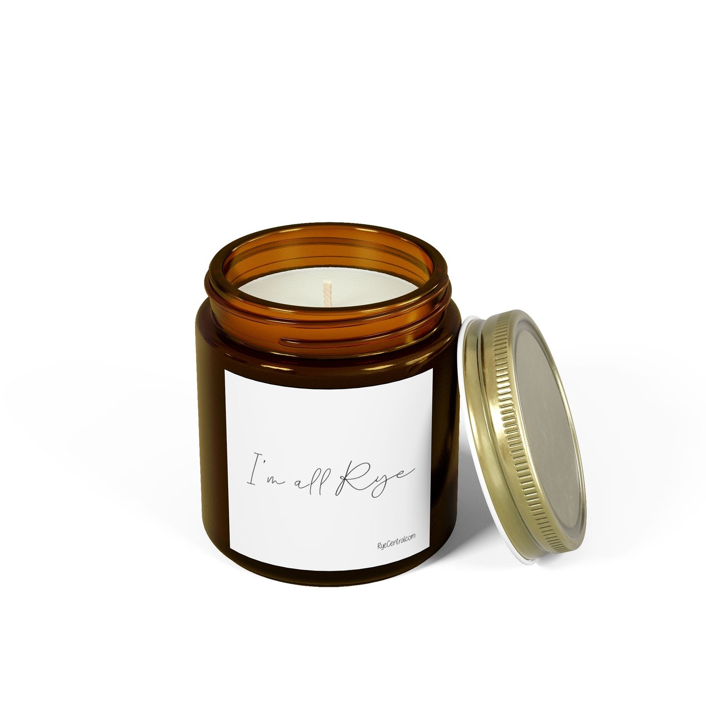 "I'm All Rye" Scented Candle Gift for Whiskey Lovers