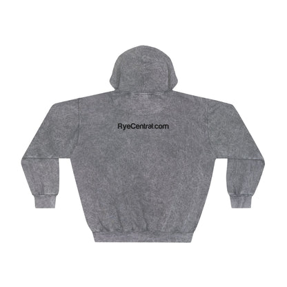 “It’s Rye Time” Whiskey Unisex Mineral Wash Hoodie