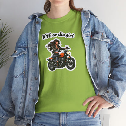 “Rye or Die Girl” Funny T shirt for Whiskey Lovers