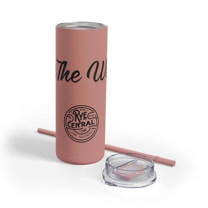 “Rye The Waves” Whiskey Themed Skinny Tumbler