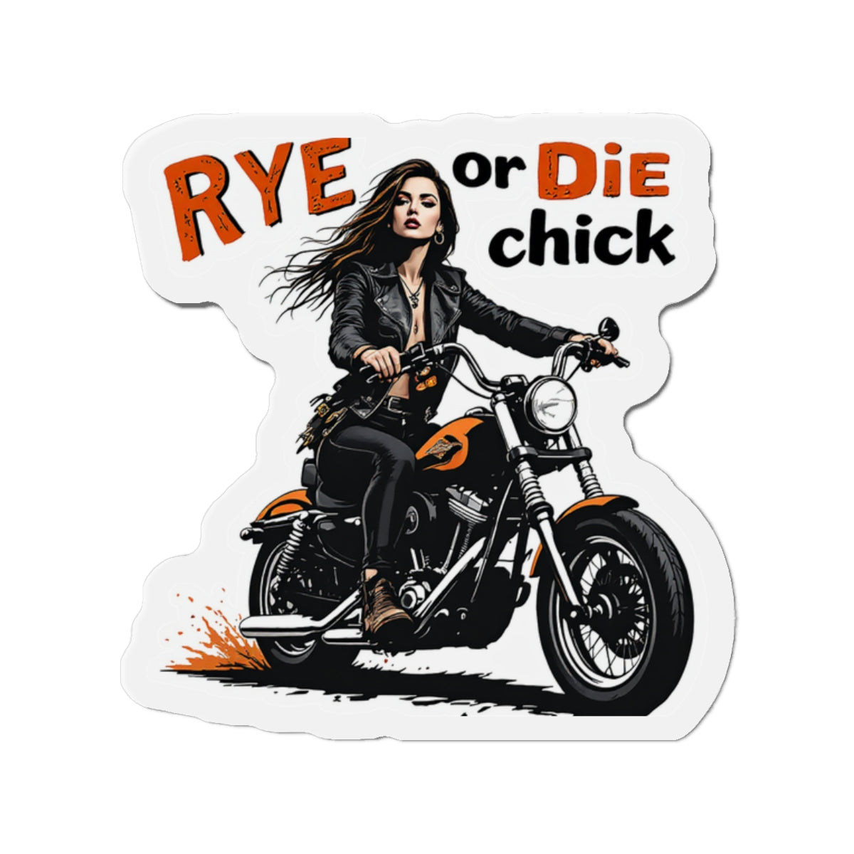 “Rye or Die Chick” Die-Cut Whiskey Magnets