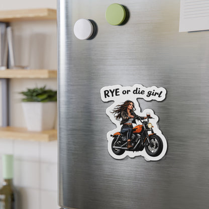 “Rye or Die Girl” Die-Cut Whiskey Magnets