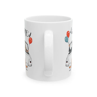 “Just MaRYE’d” Ceramic Wedding Whiskey Gift Mug