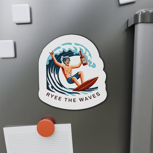 “Rye The Waves” Cool Whiskey Magnets