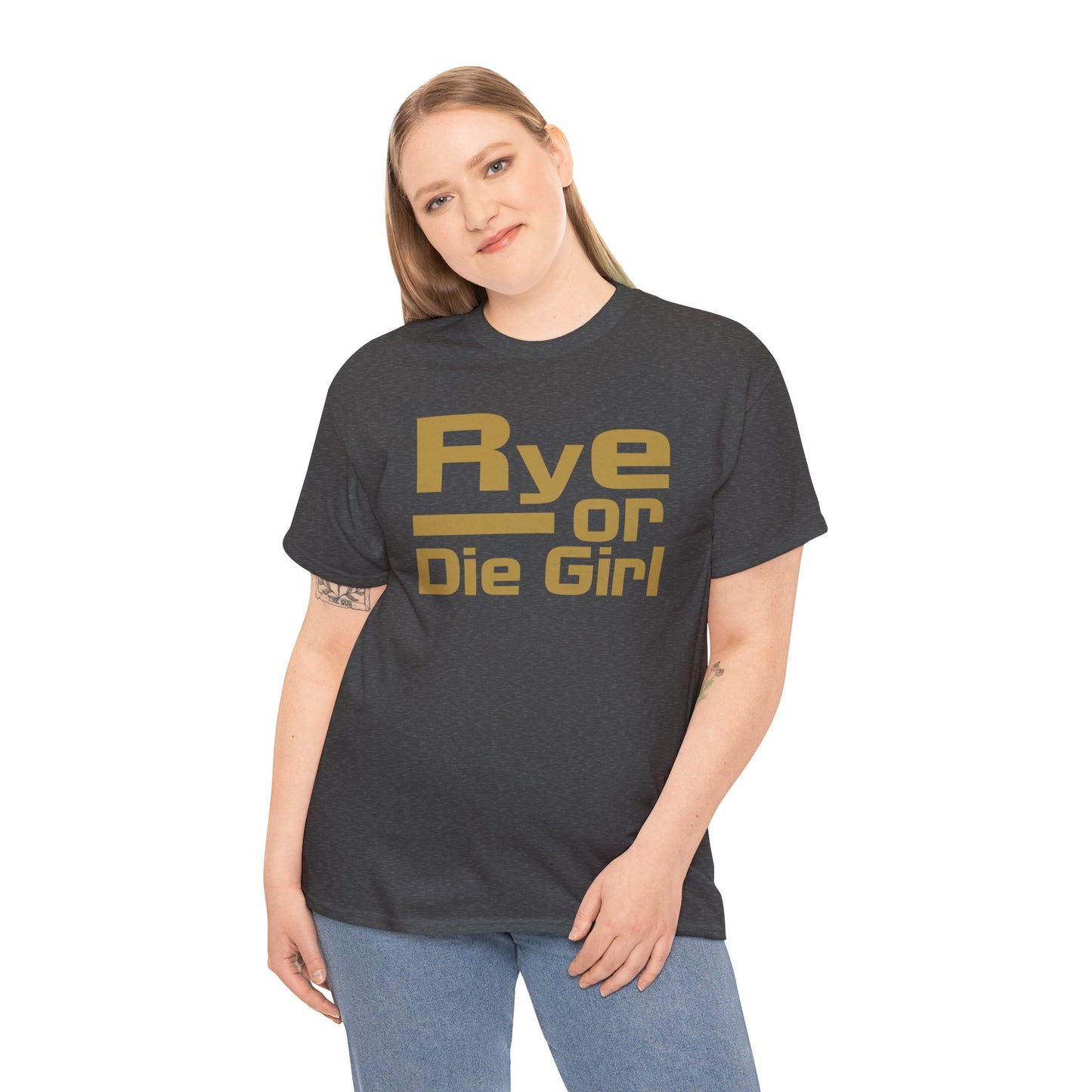 Funny Rye Whiskey T-Shirt | Rye or Die Girl Women's Tee | Whiskey Lover Gift