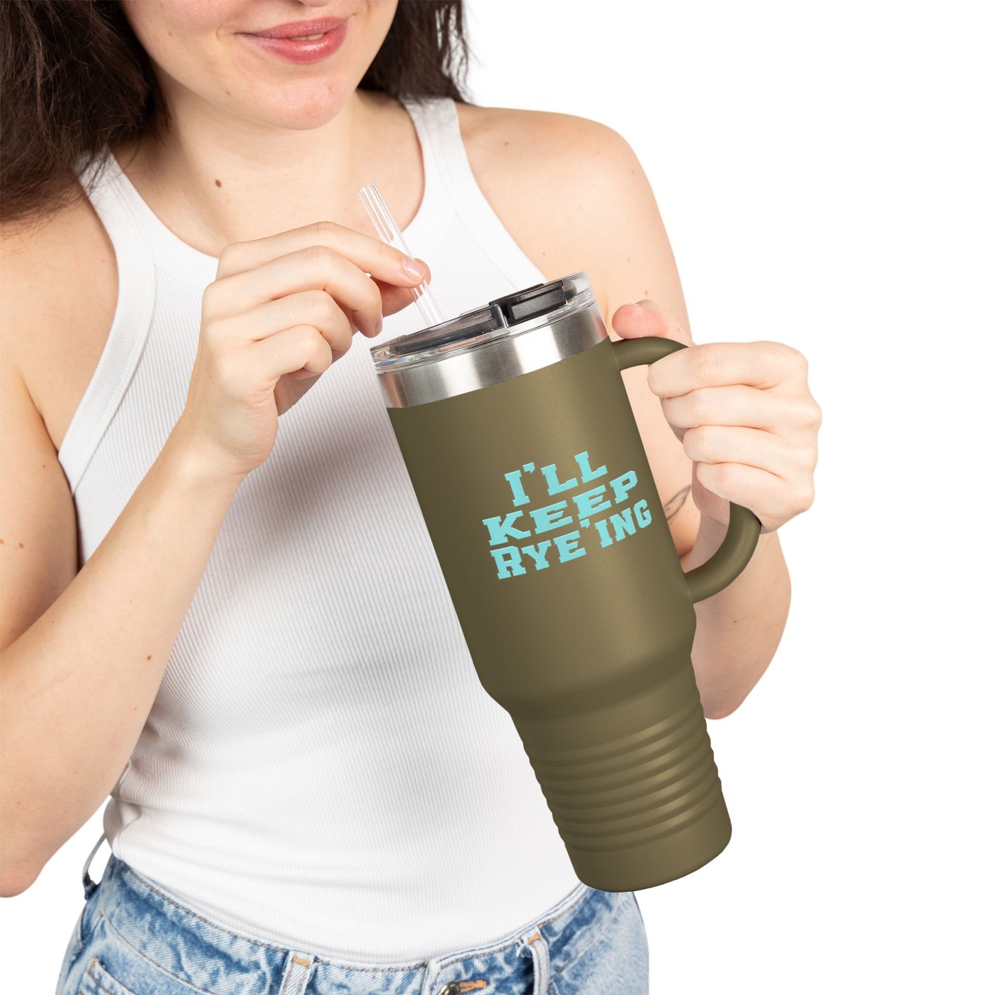 Eco-Friendly Whiskey Golf Tumbler - 40oz Insulated Steel, Reusable