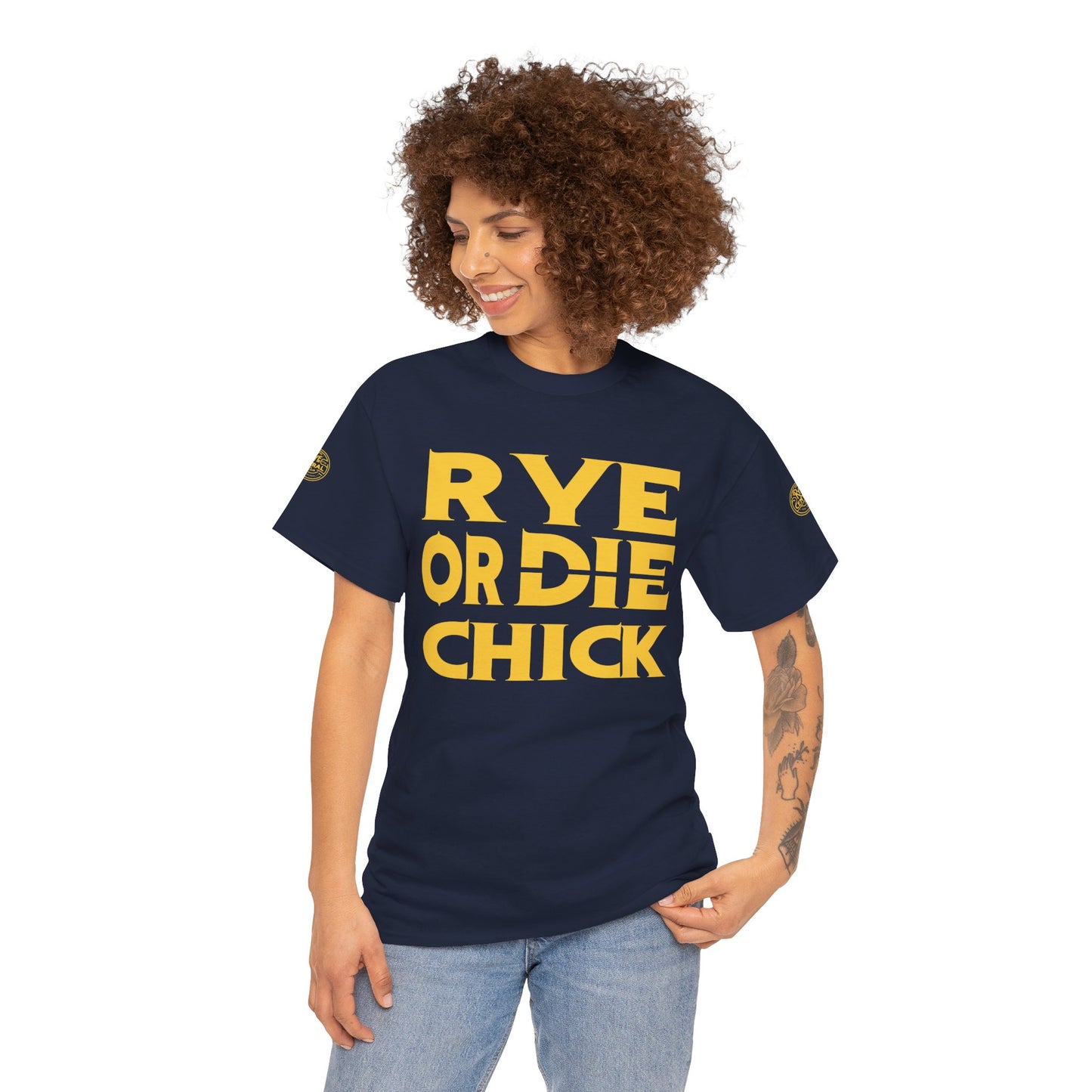 Whiskey Funny T-shirt: Rye or Die Chick