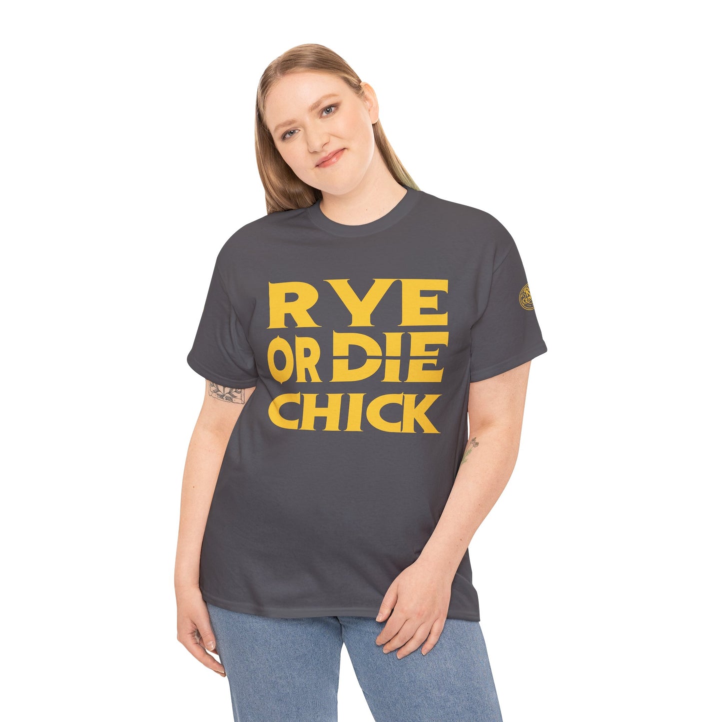 Whiskey Funny T-shirt: Rye or Die Chick