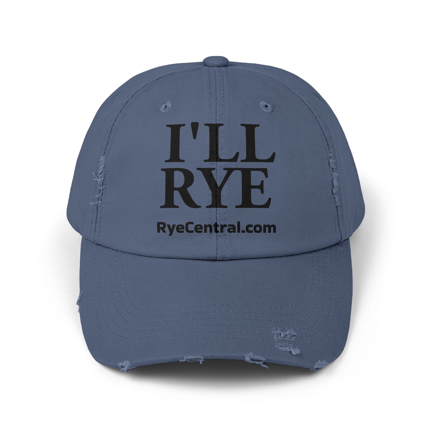 “I’ll Rye” Unisex Distressed Whiskey Cap
